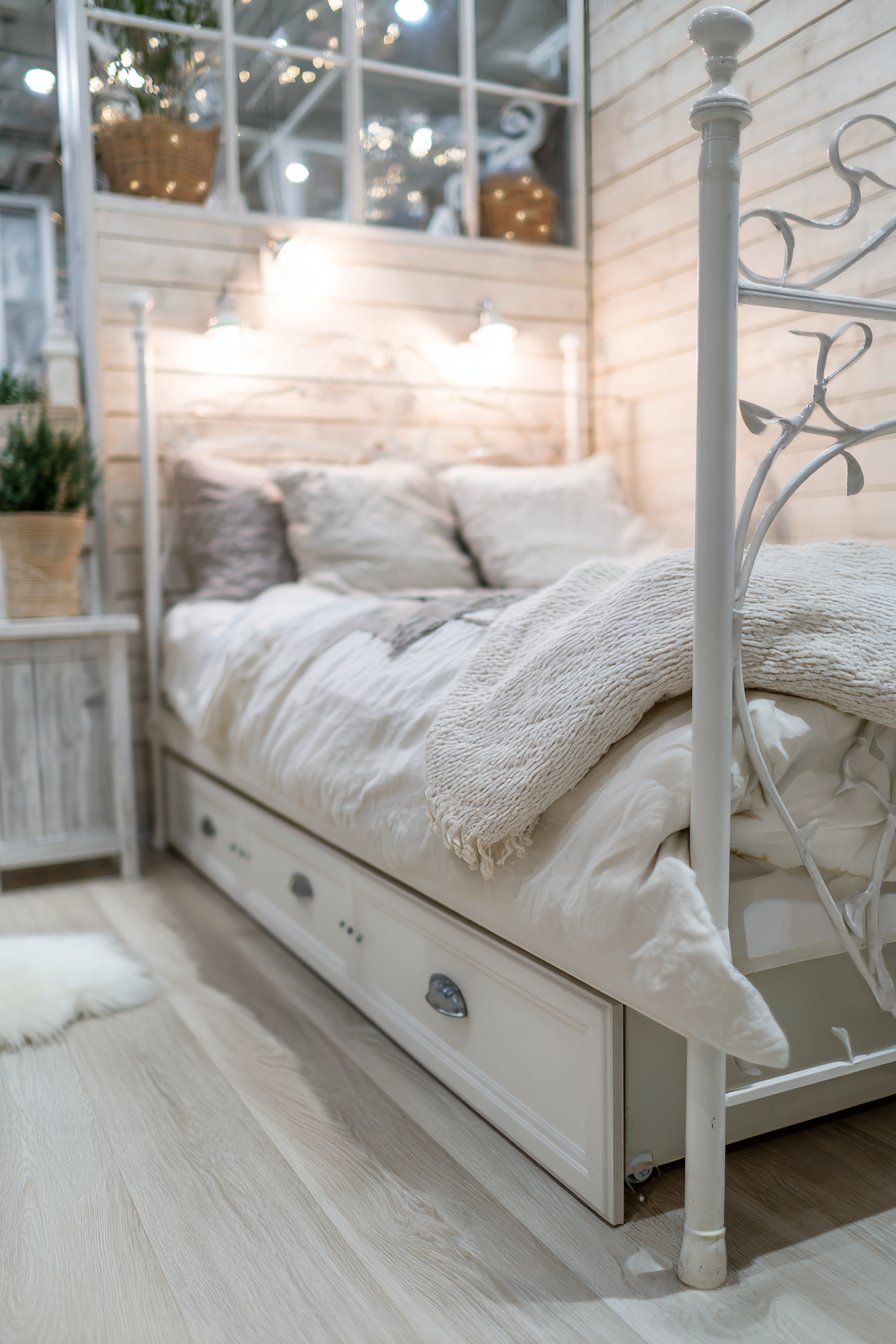 Small Space Solutions with Metal Frame Elegance