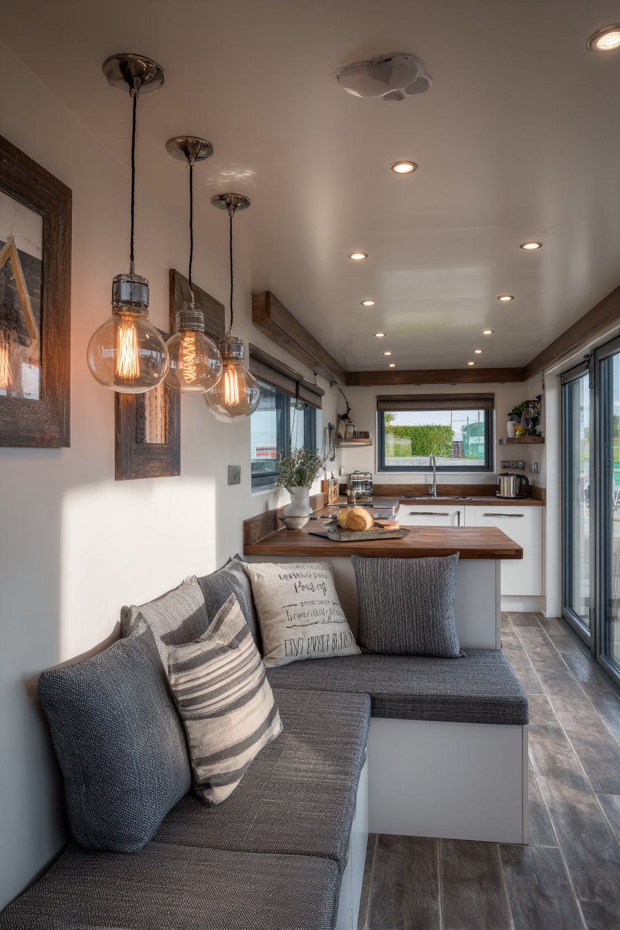 Space-Saving Grey Performance Fabric Corner