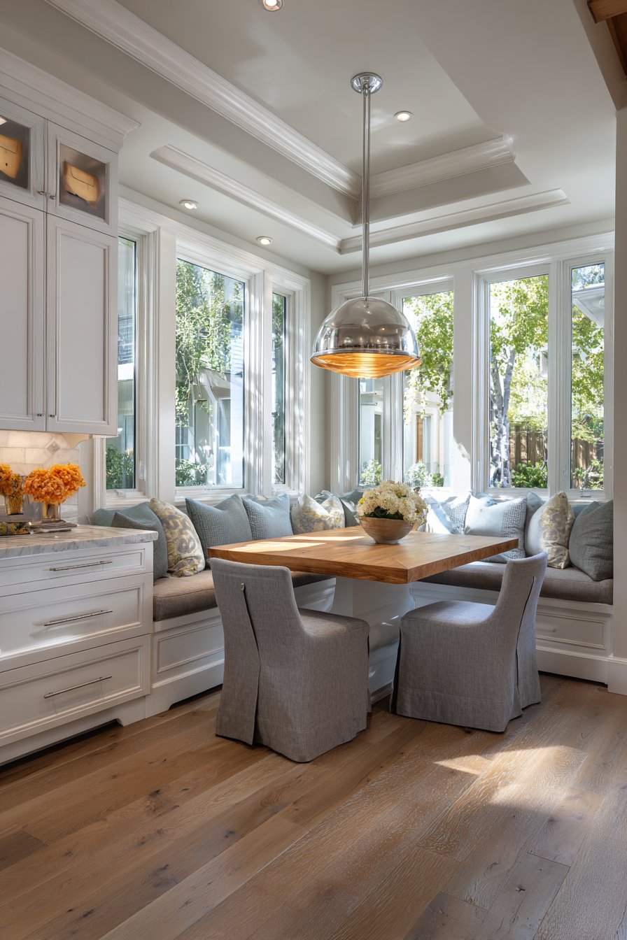 Space-Saving Grey Performance Fabric Corner