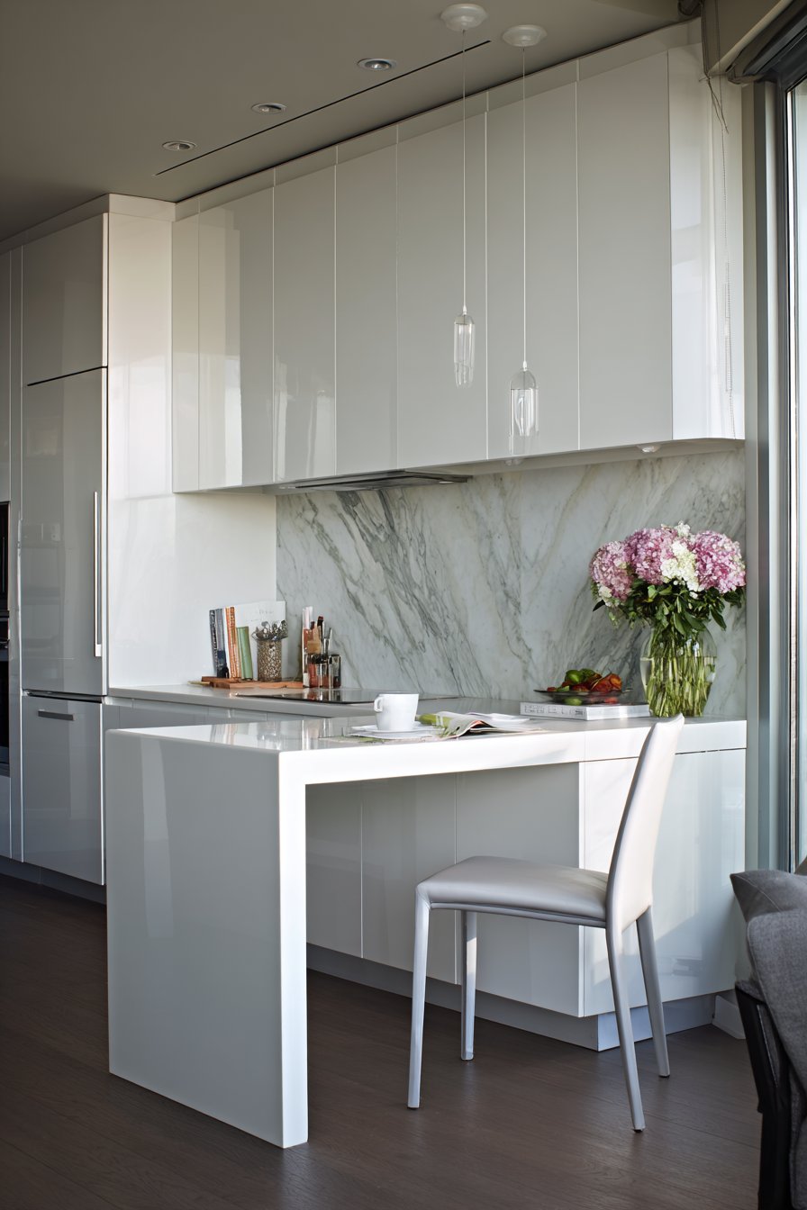 Compact Modern Kitchen with Smart Storage Solutions