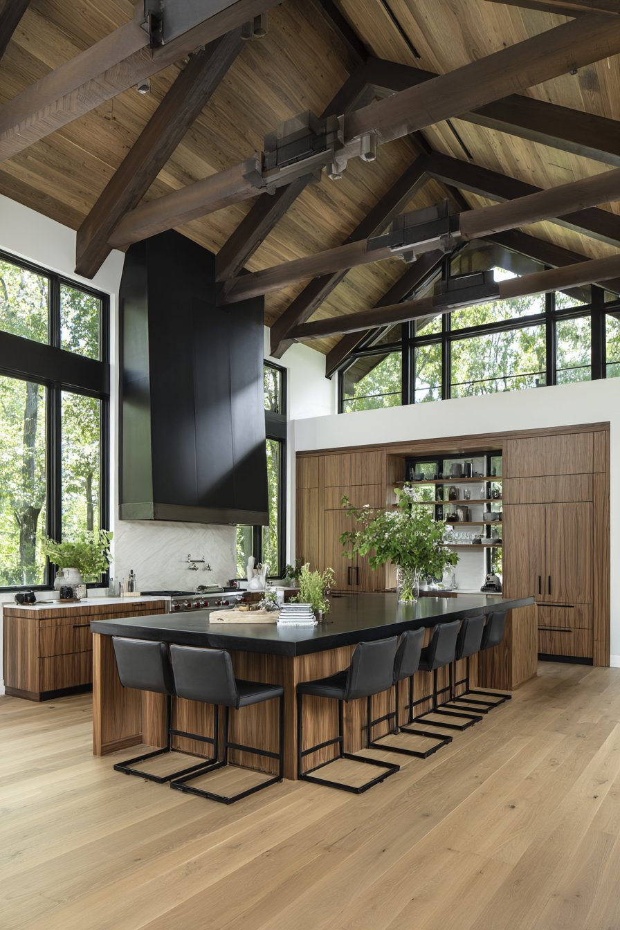 Two-Tier Island with Organic Warmth