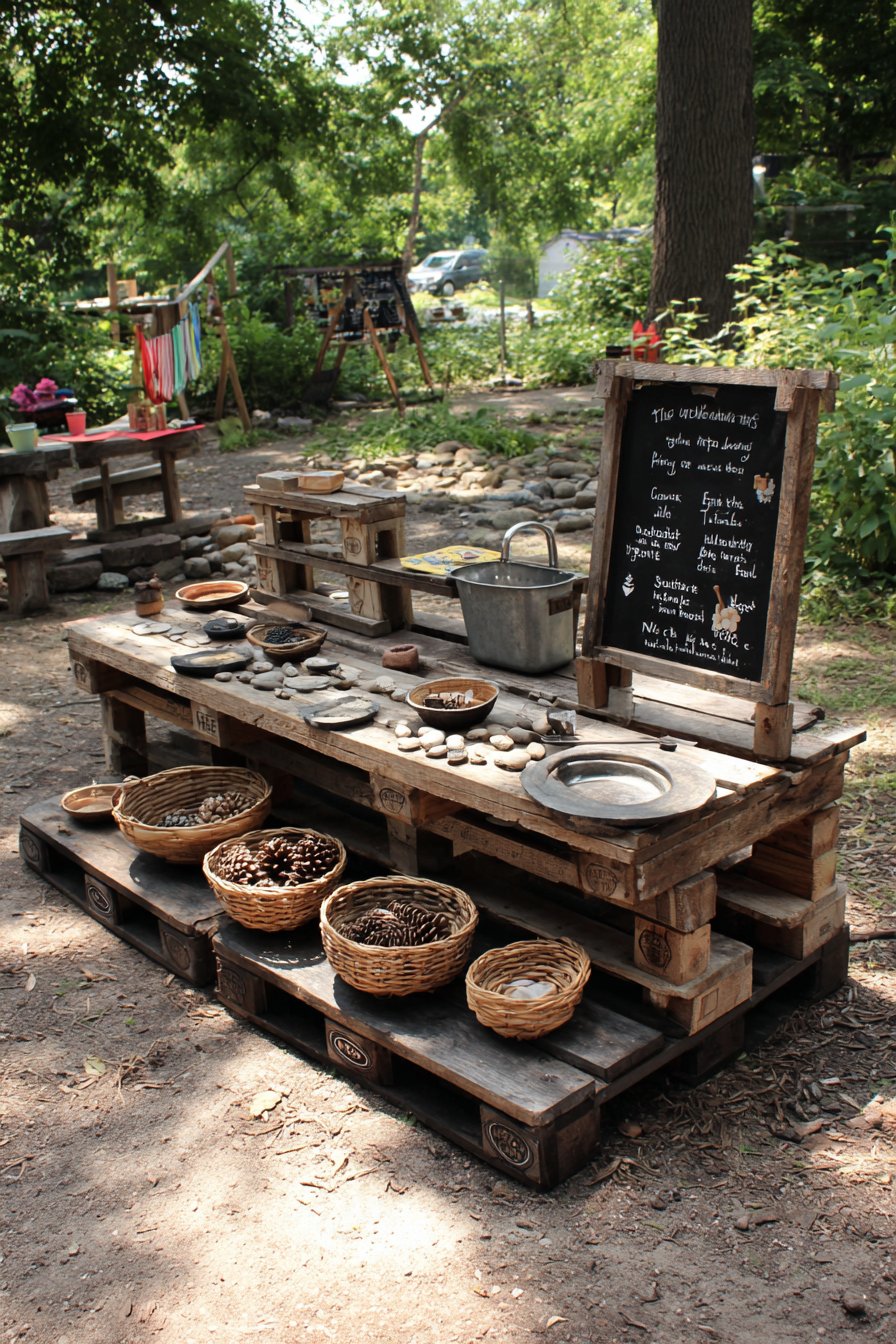 Creative Upcycled Pallet Construction