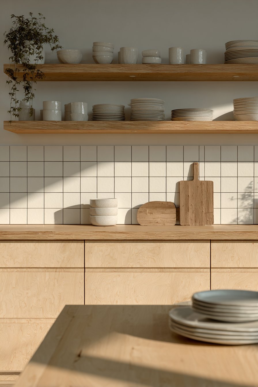 Scandinavian Light Birch Kitchen