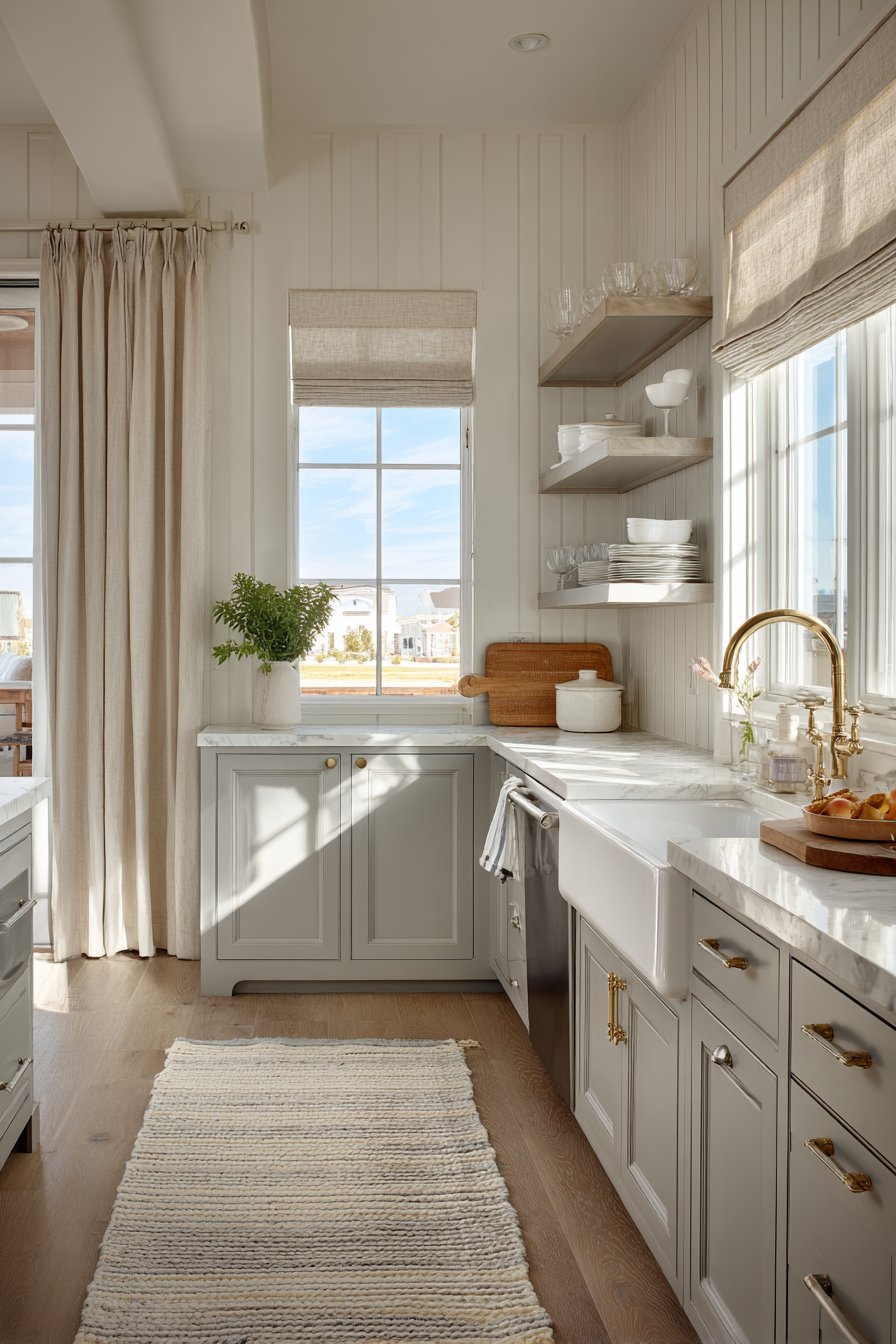 Farmhouse Charm Meets Contemporary Grey Palette