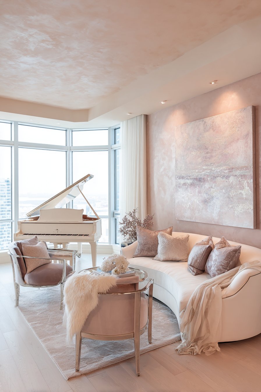 Musical Sophistication: The Grand Piano Living Room