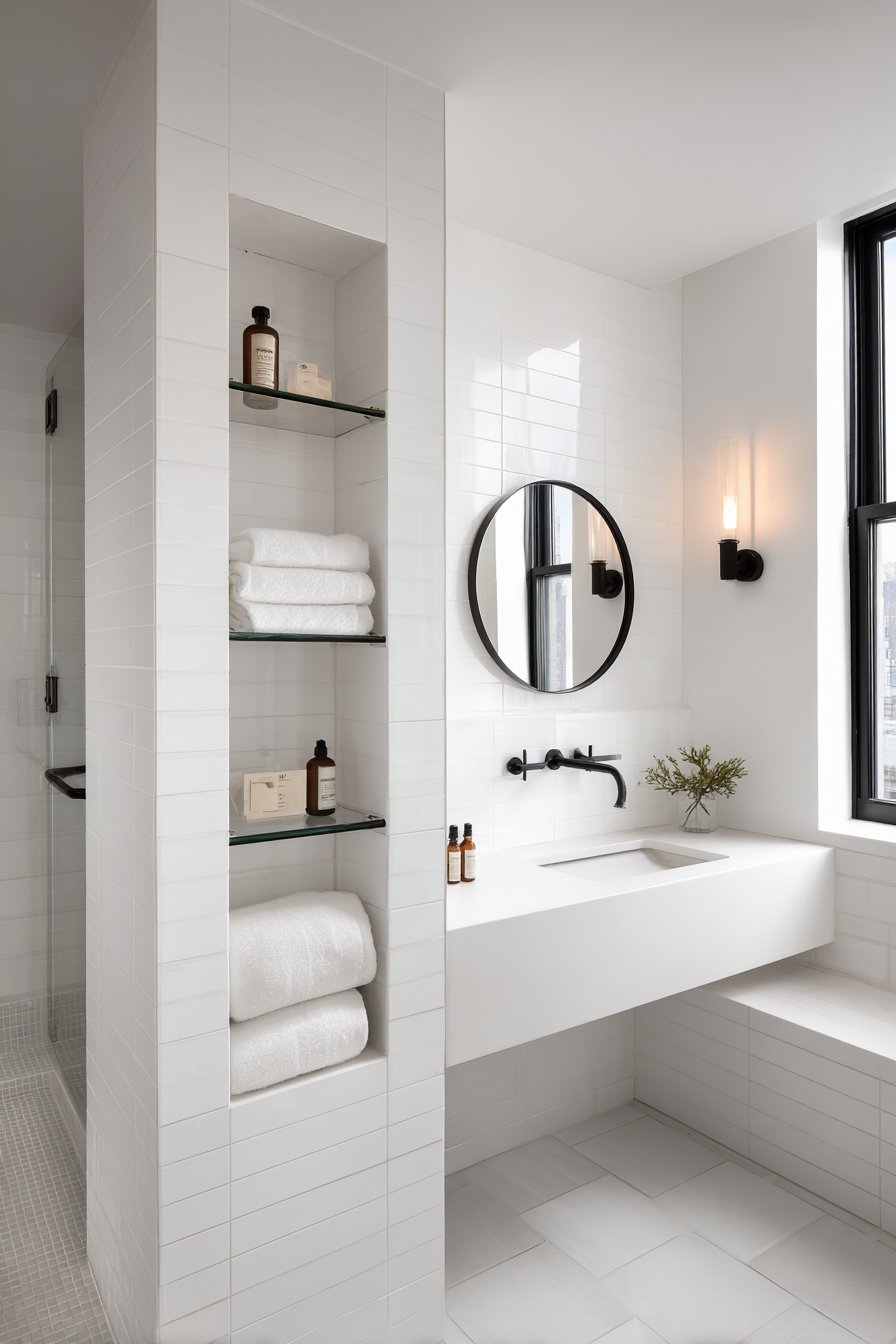 Recessed Storage and Angular Efficiency