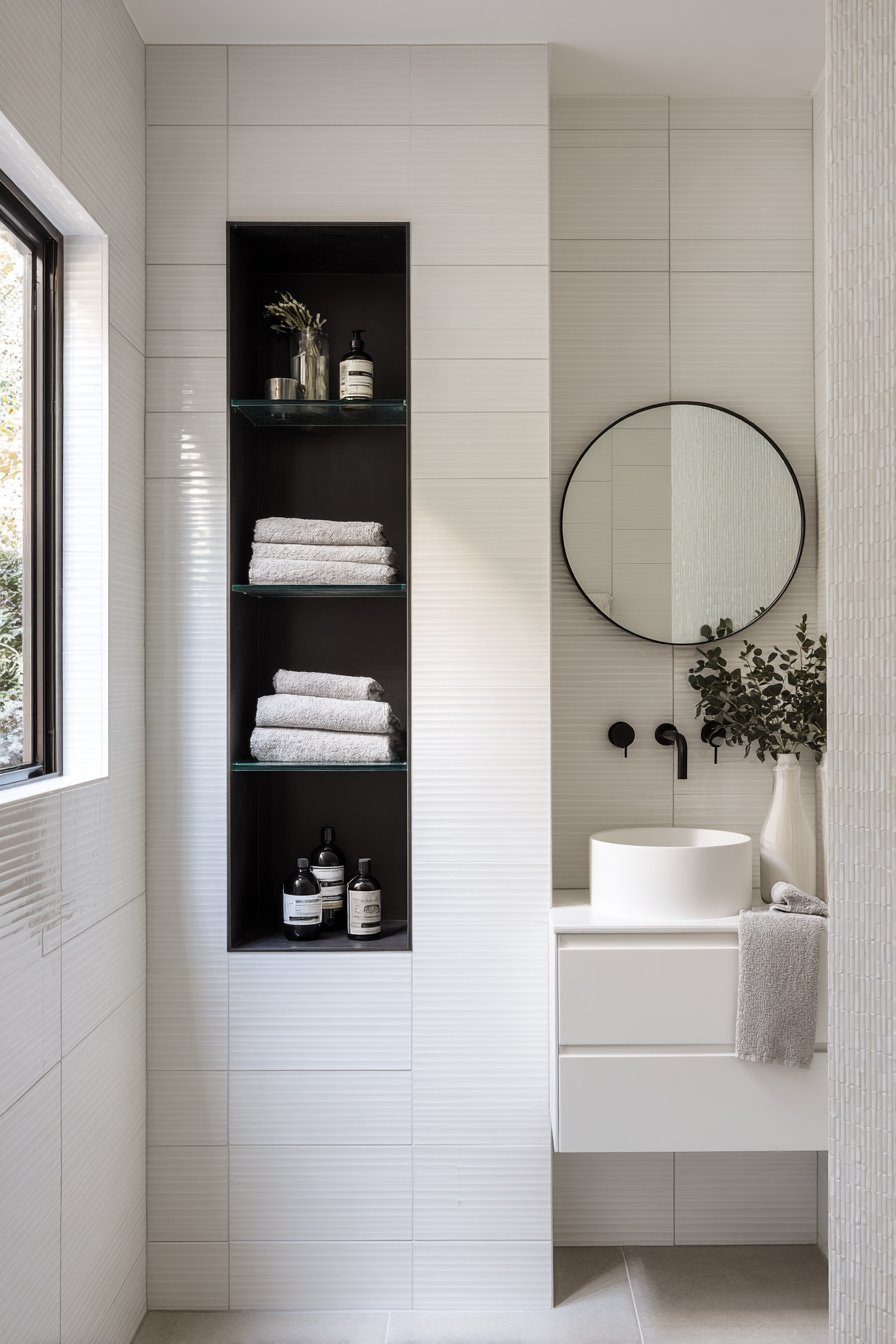 Recessed Storage and Angular Efficiency