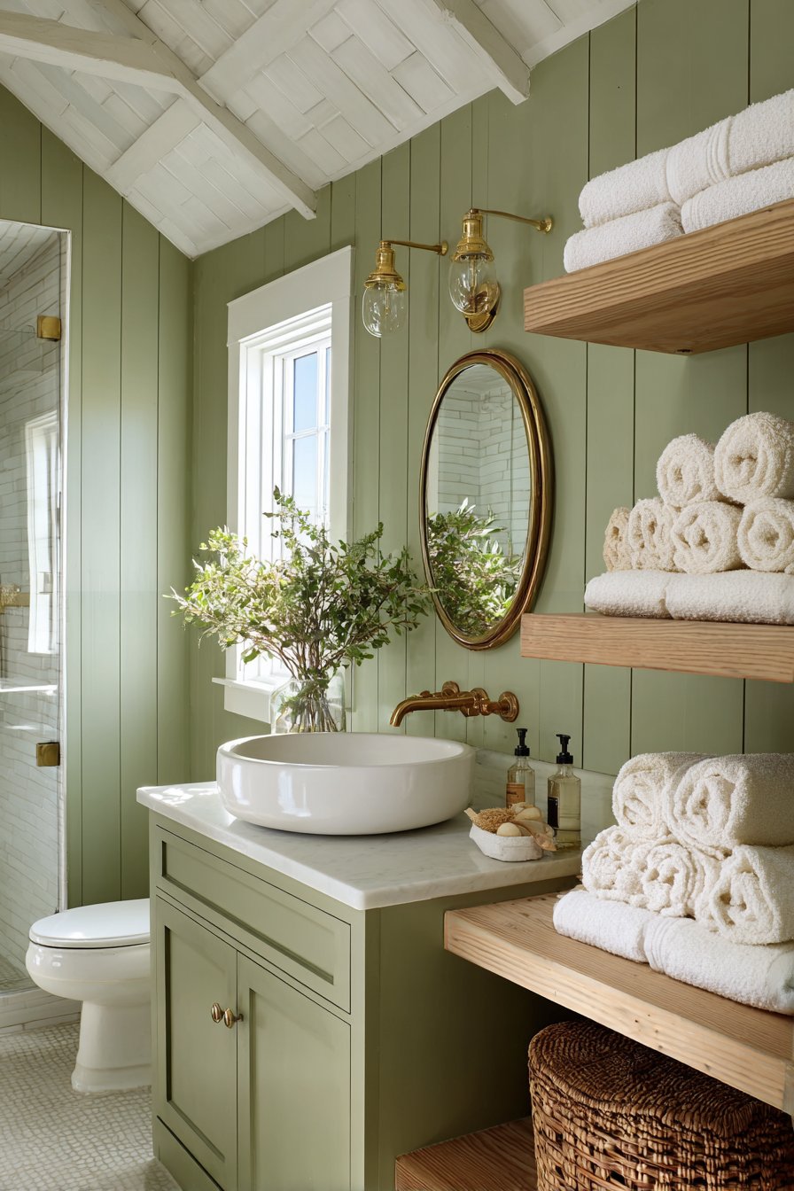 Compact Bathroom with Clever Storage