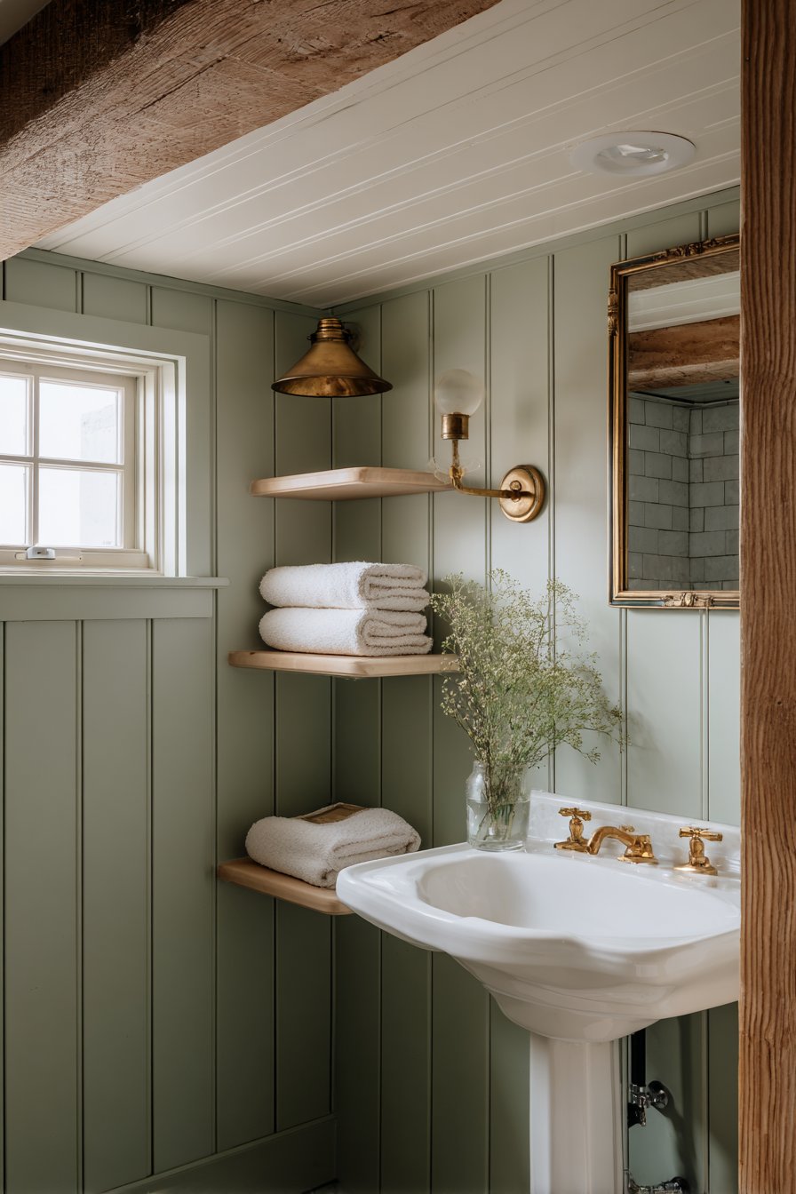 Compact Bathroom with Clever Storage