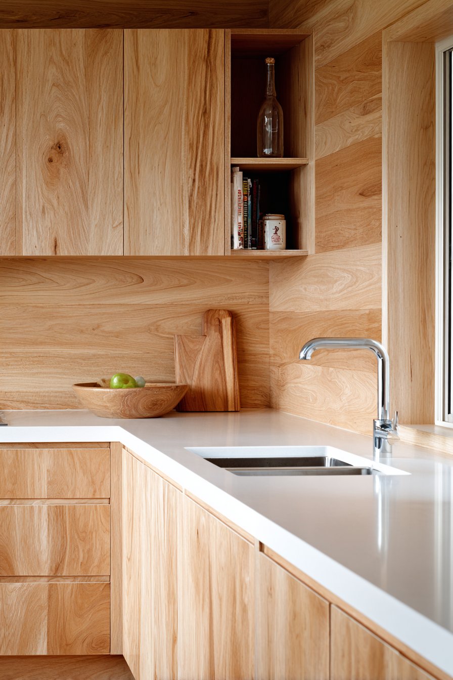 Scandinavian Minimalism with Natural Wood Accents