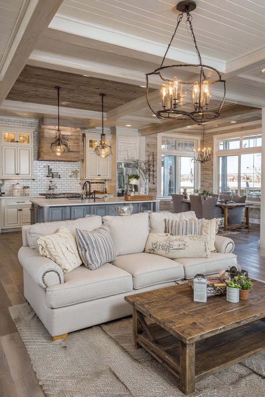 Modern Farmhouse Warmth and Comfort