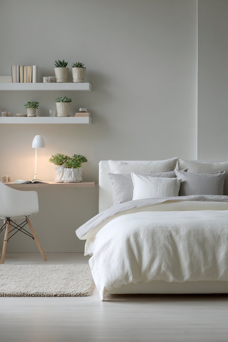 Minimalist Scandinavian Serenity with Functional Beauty