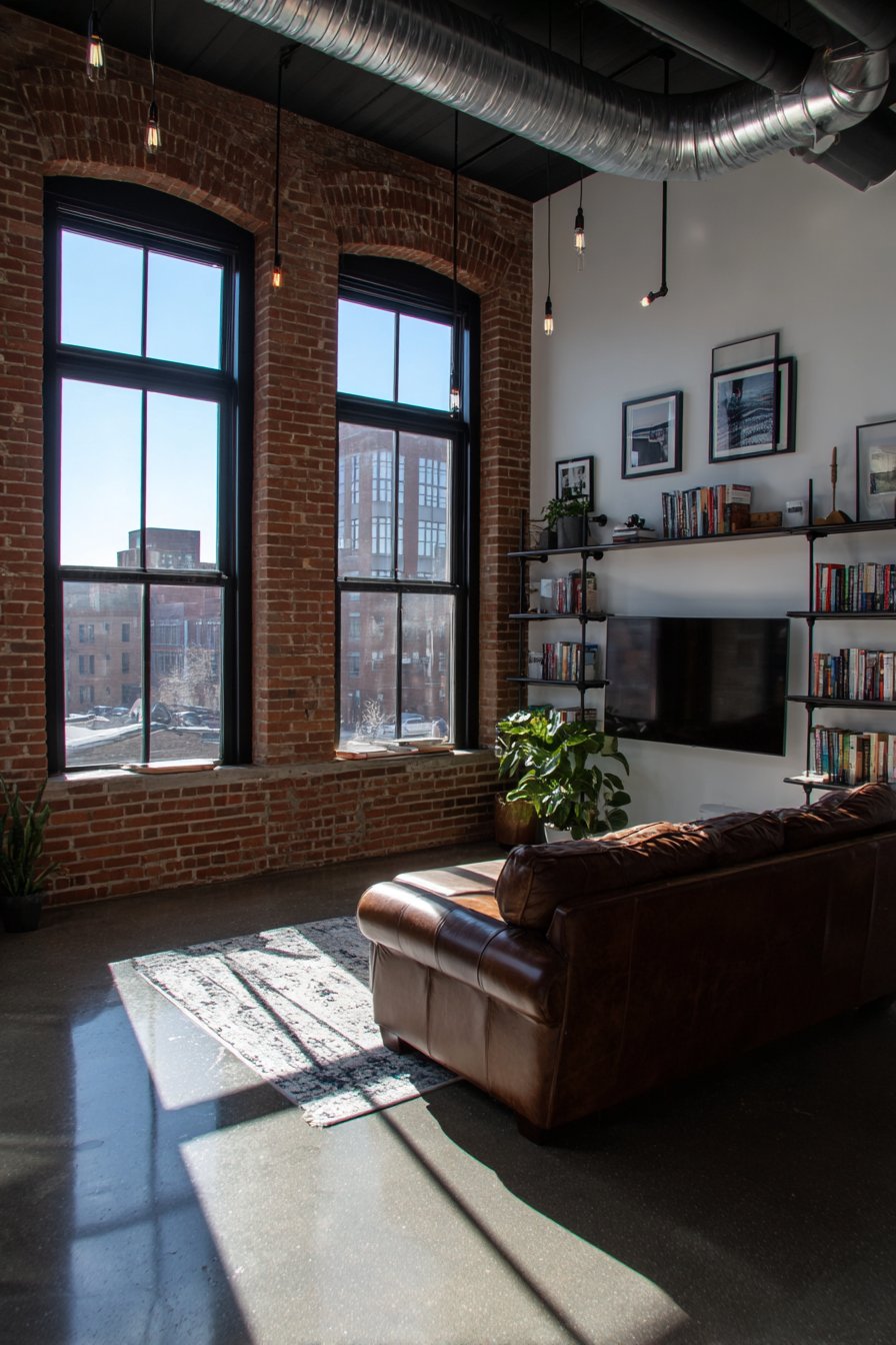 Industrial Loft Character with Raw Materials