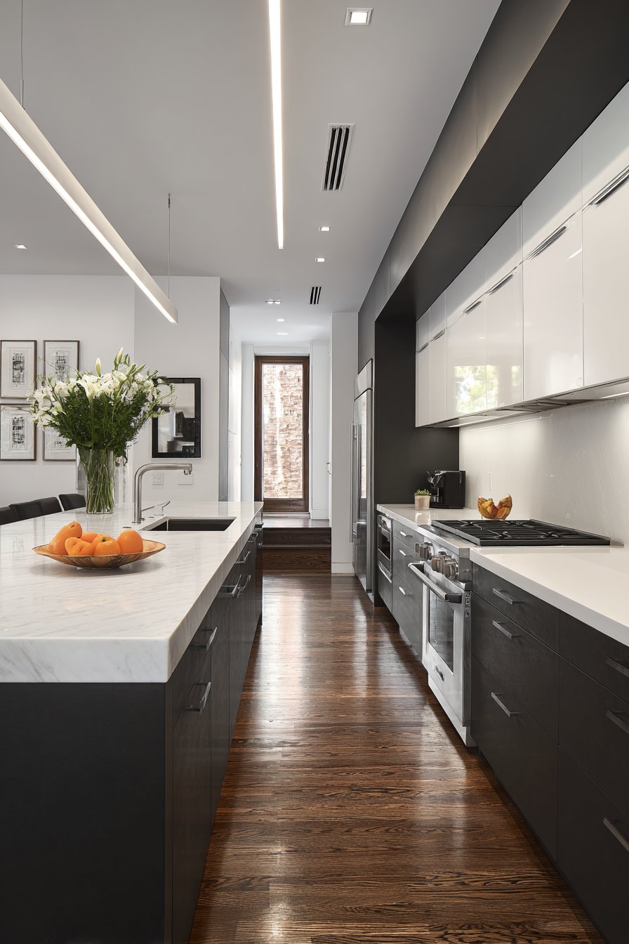 Multifunctional Peninsula with Navy Sophistication