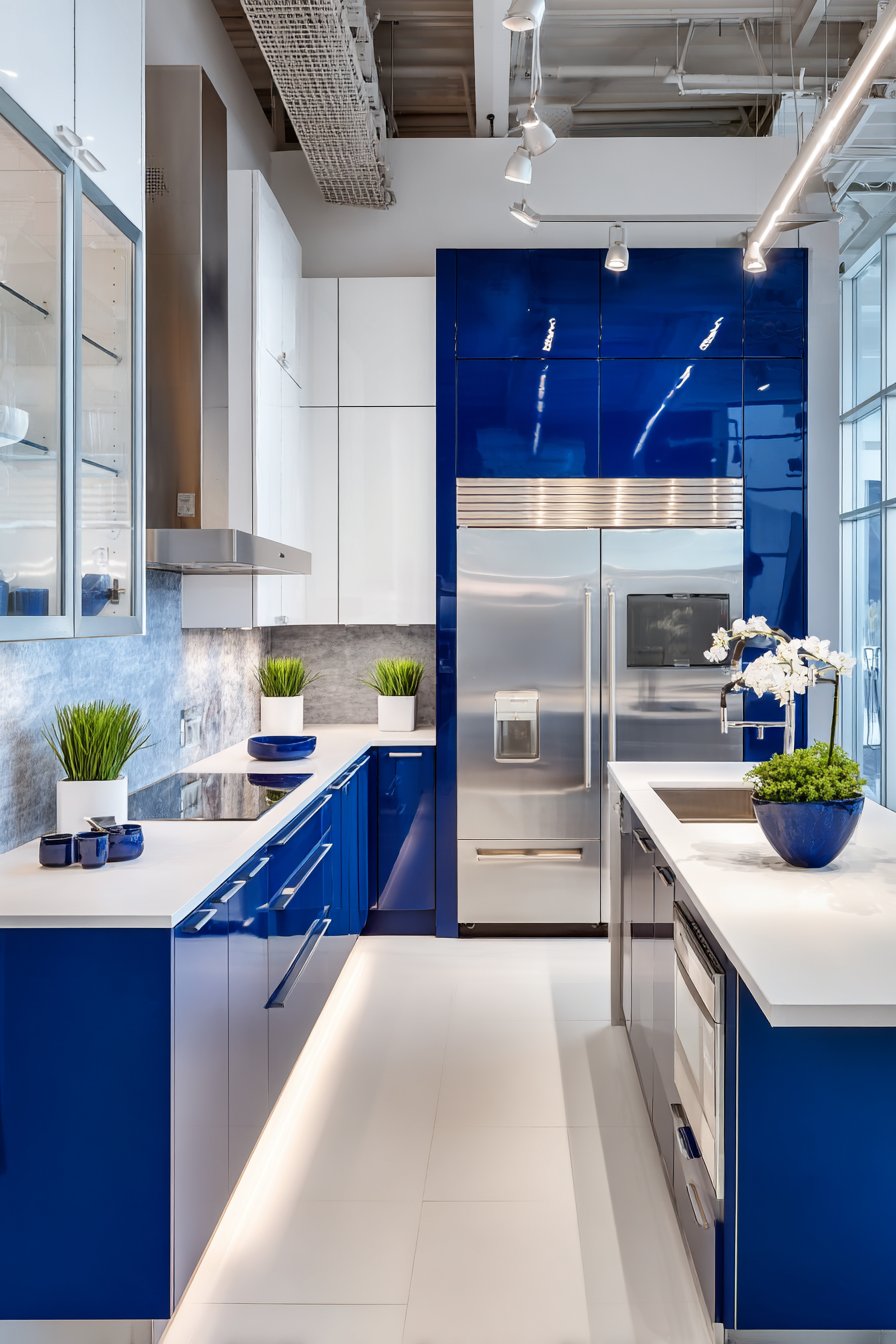 Multifunctional Peninsula with Navy Sophistication