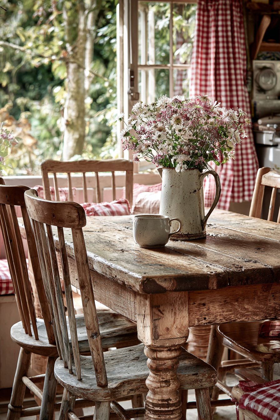 Cozy Breakfast Nook with Vintage Character