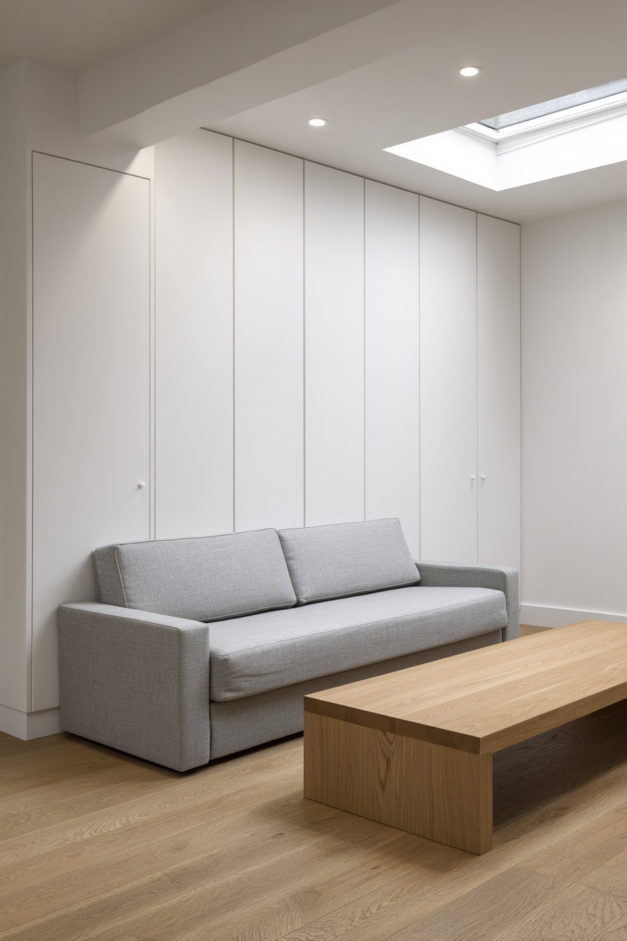 Seamless Storage Wall with Hidden Functionality