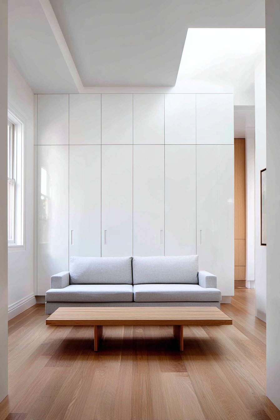 Seamless Storage Wall with Hidden Functionality