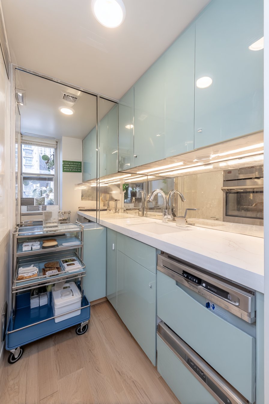 Space-Maximizing Light Teal Efficiency