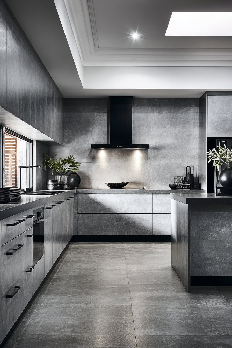 Sleek Modern Minimalism in Monochromatic Grey