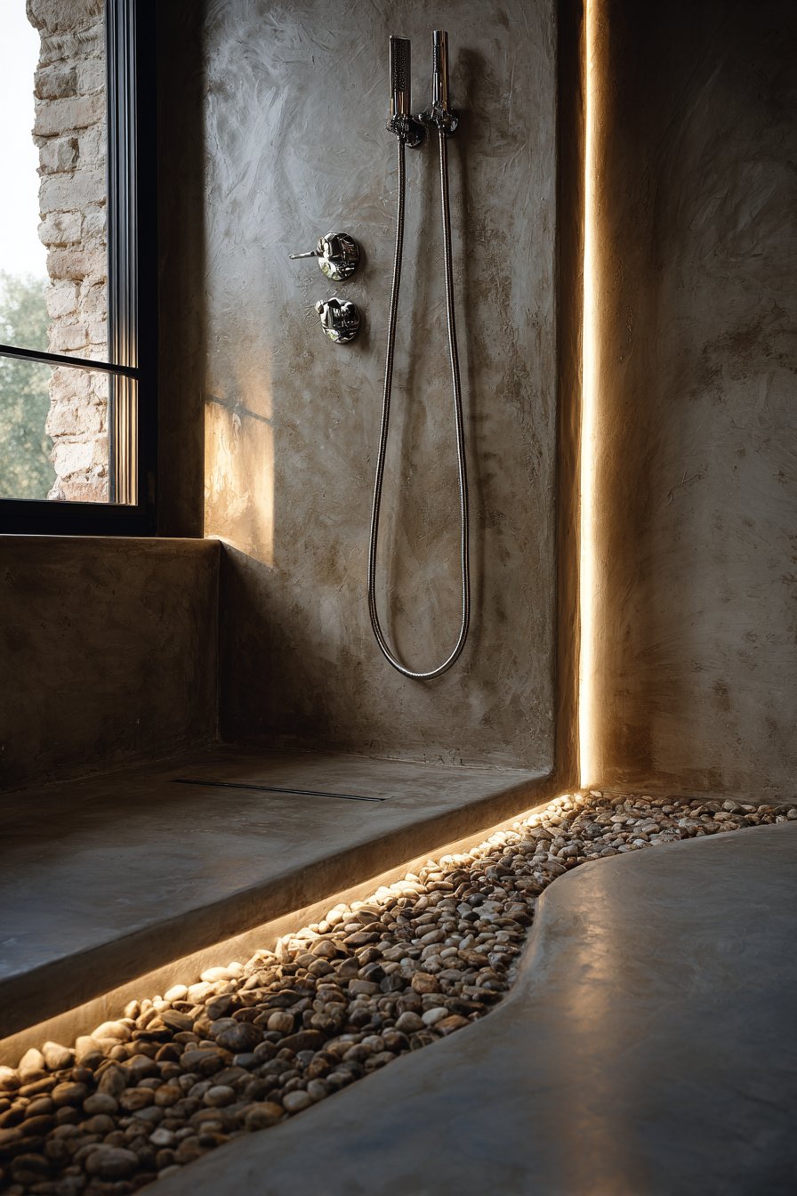 Wet Room Design with Unified Treatment