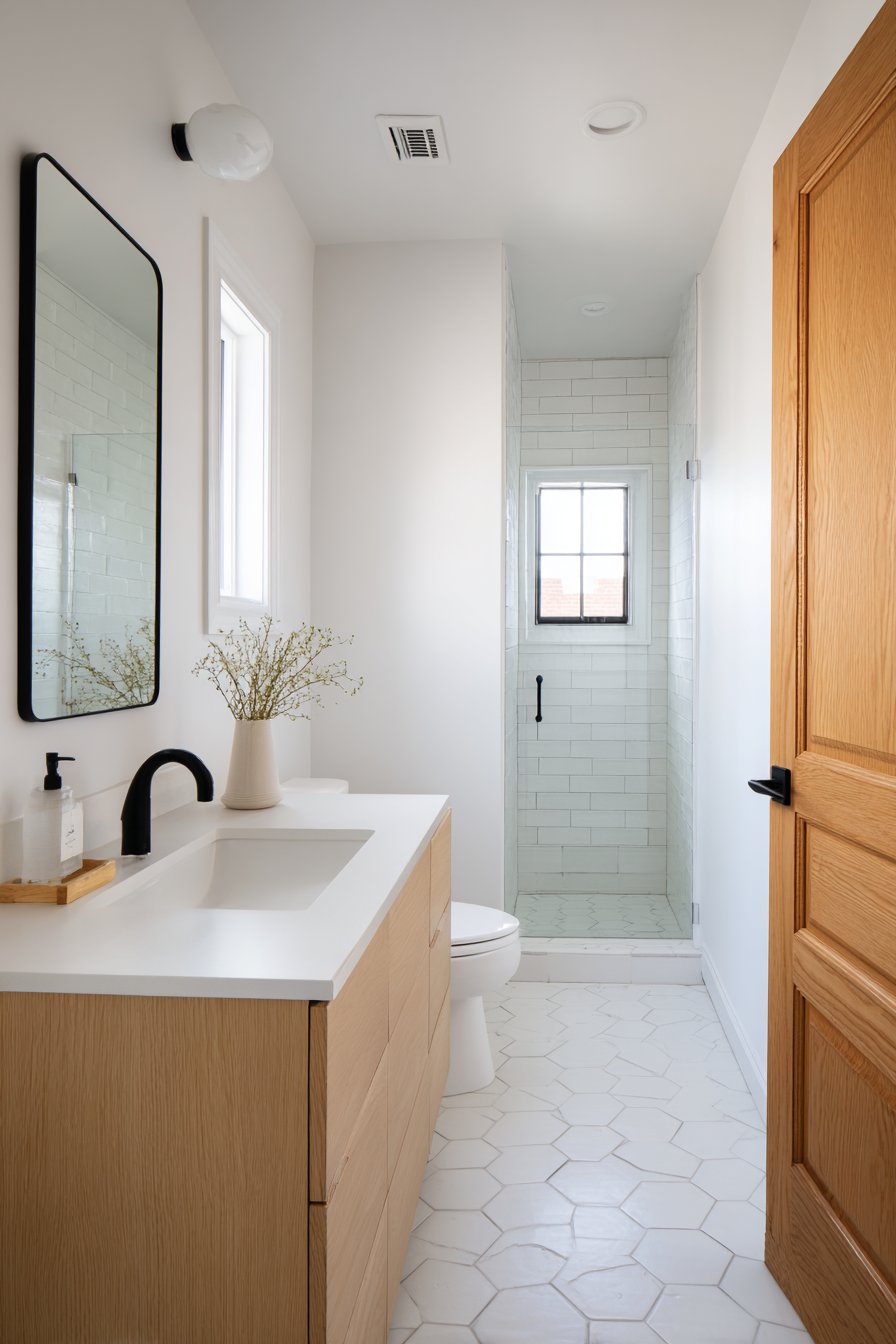 Light Oak Warmth and Hexagonal Interest