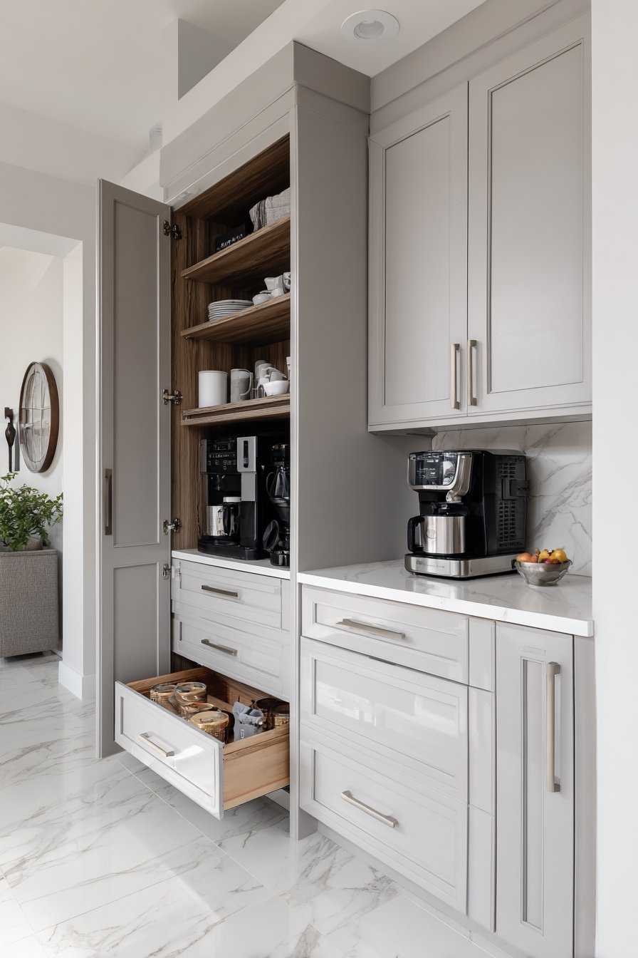 Practical Pantry Organization with Floor-to-Ceiling Storage