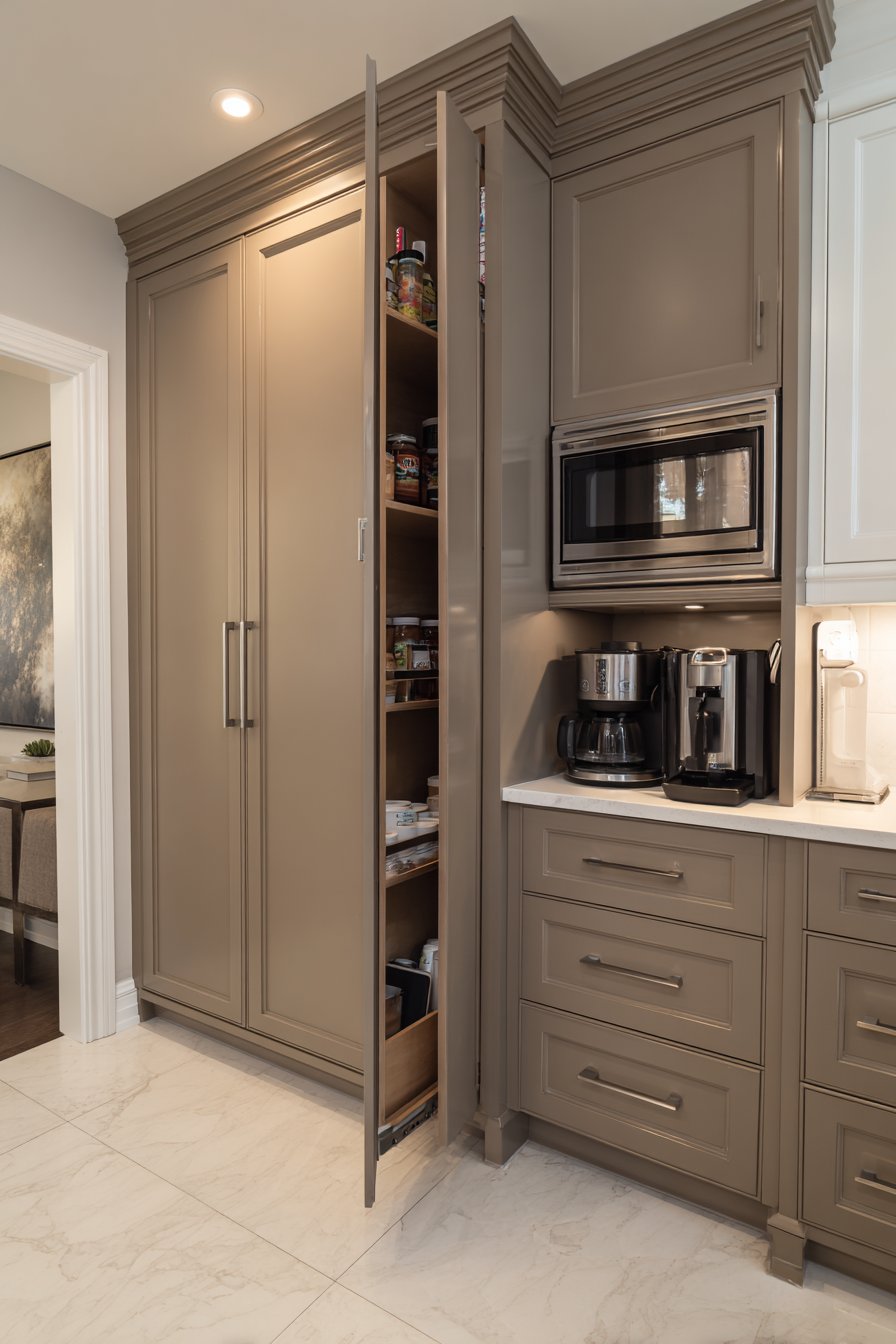 Practical Pantry Organization with Floor-to-Ceiling Storage