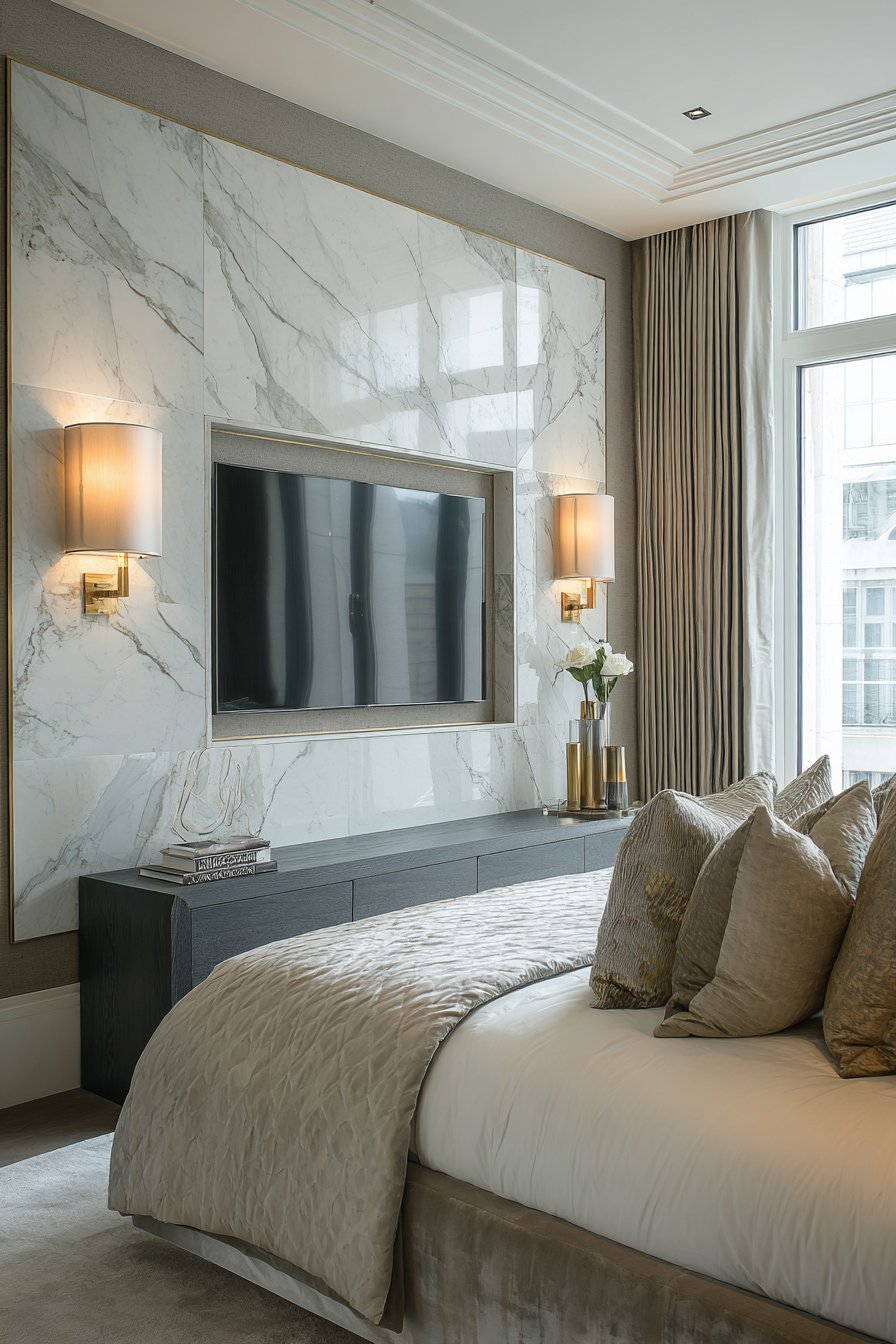 Luxury Marble Accent Wall Design