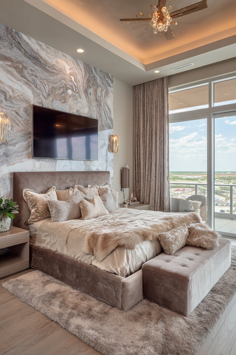 Luxury Marble Accent Wall Design