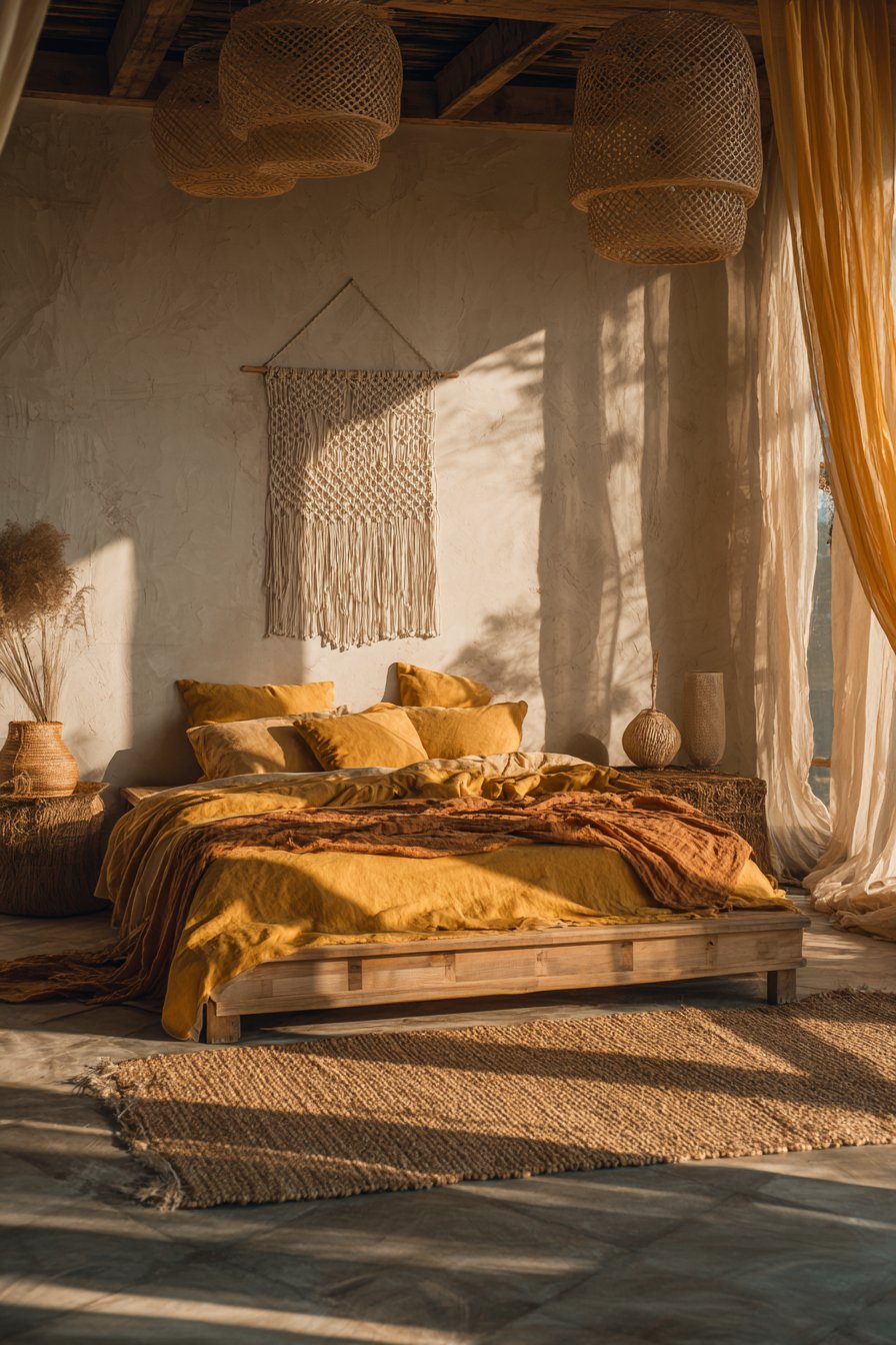 Luxurious Velvet Statement with Architectural Warmth