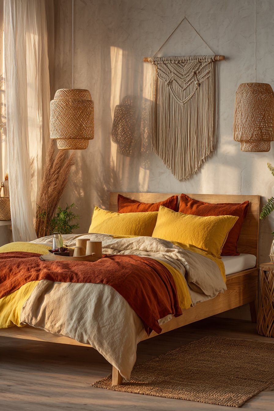 Luxurious Velvet Statement with Architectural Warmth