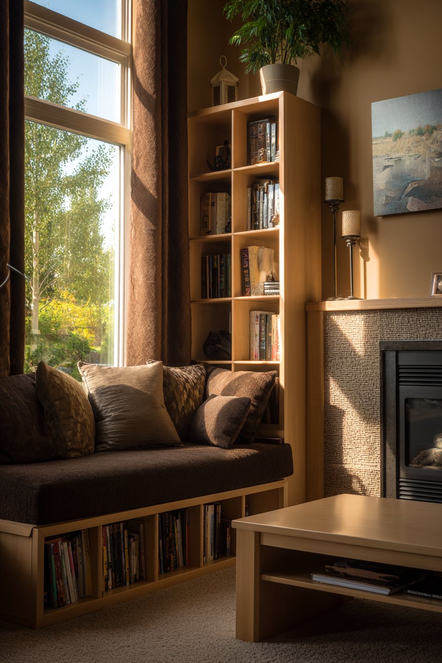 Built-In Storage Brilliance with Functional Elegance