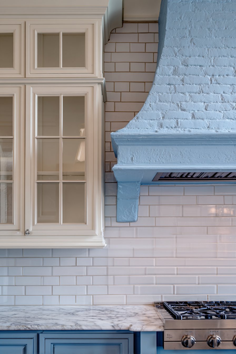 Vibrant Giverny Blue Statement Hood