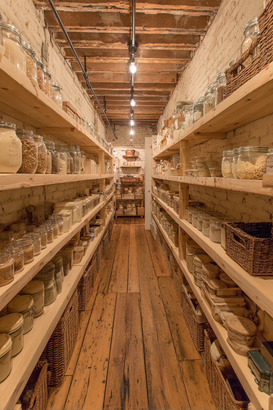 Organized Pantry with Country Charm