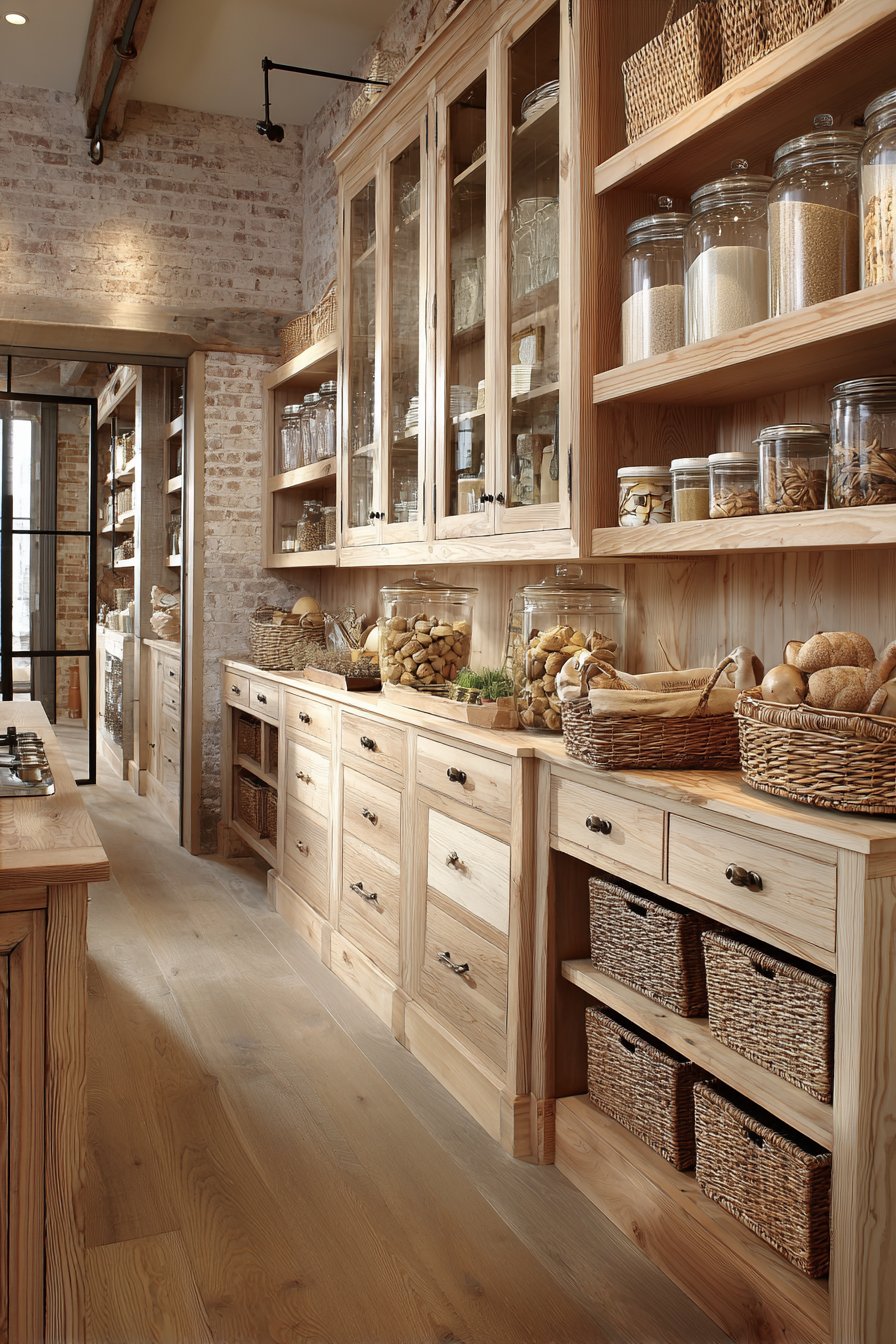 Organized Pantry with Country Charm