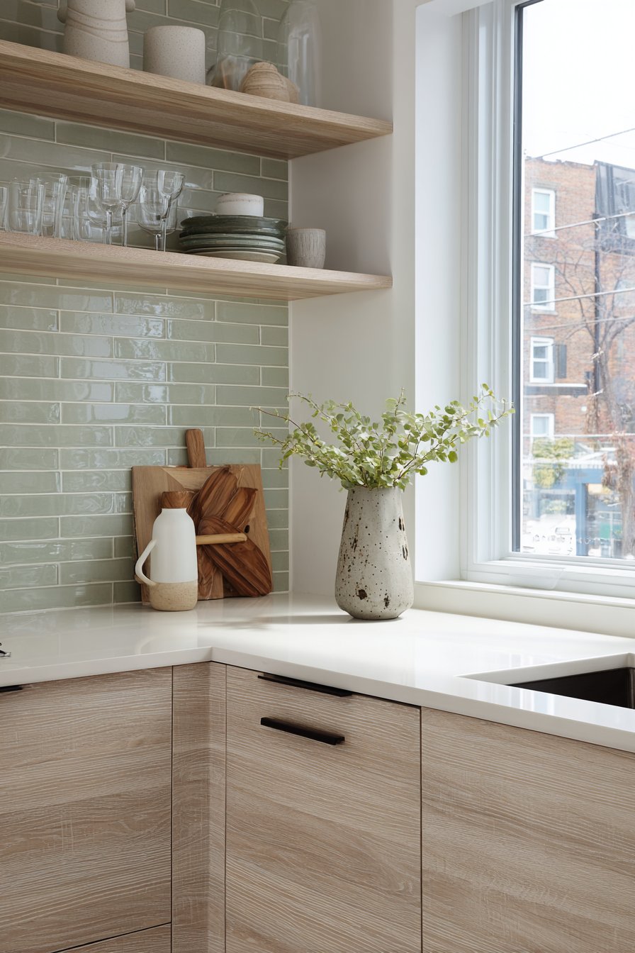 Scandinavian-Inspired Modern Kitchen with Natural Materials