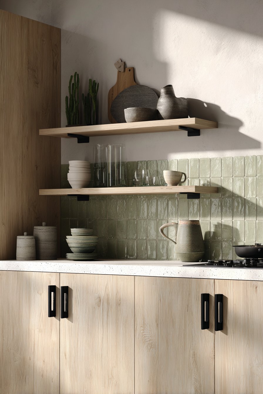 Scandinavian-Inspired Modern Kitchen with Natural Materials