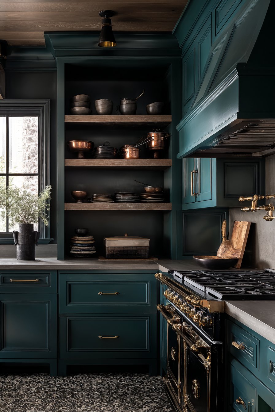 Vintage Range with Patterned Cement Tiles