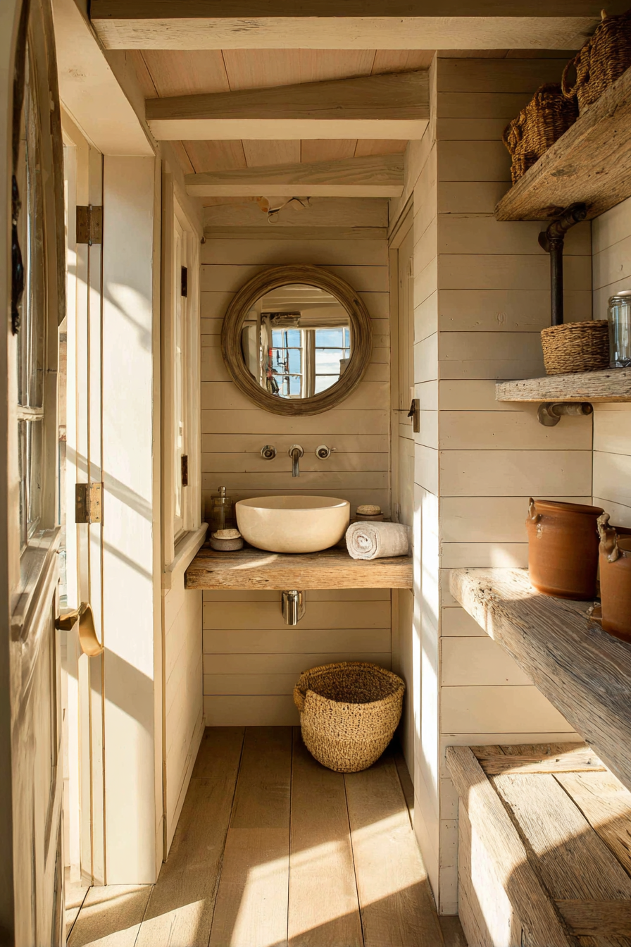 Compact Shiplap Retreat with Reclaimed Pine Character