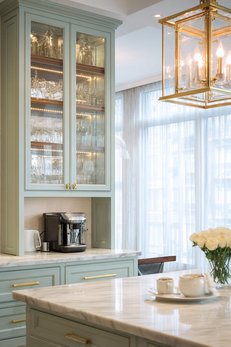 Sophisticated Beverage Station and Mixed Metals