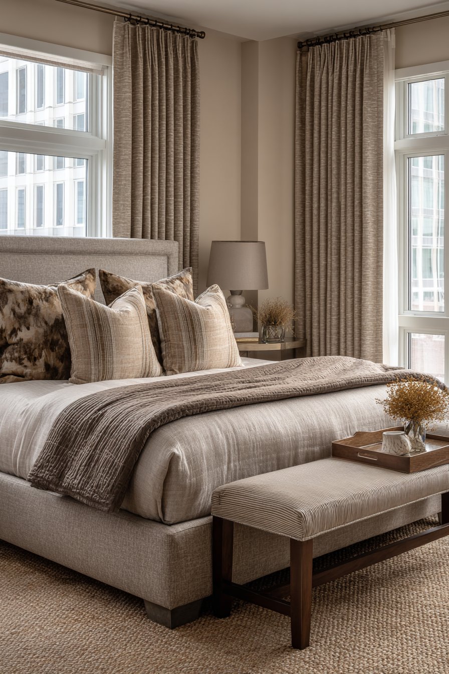 Transitional Style Family-Friendly Master Suite