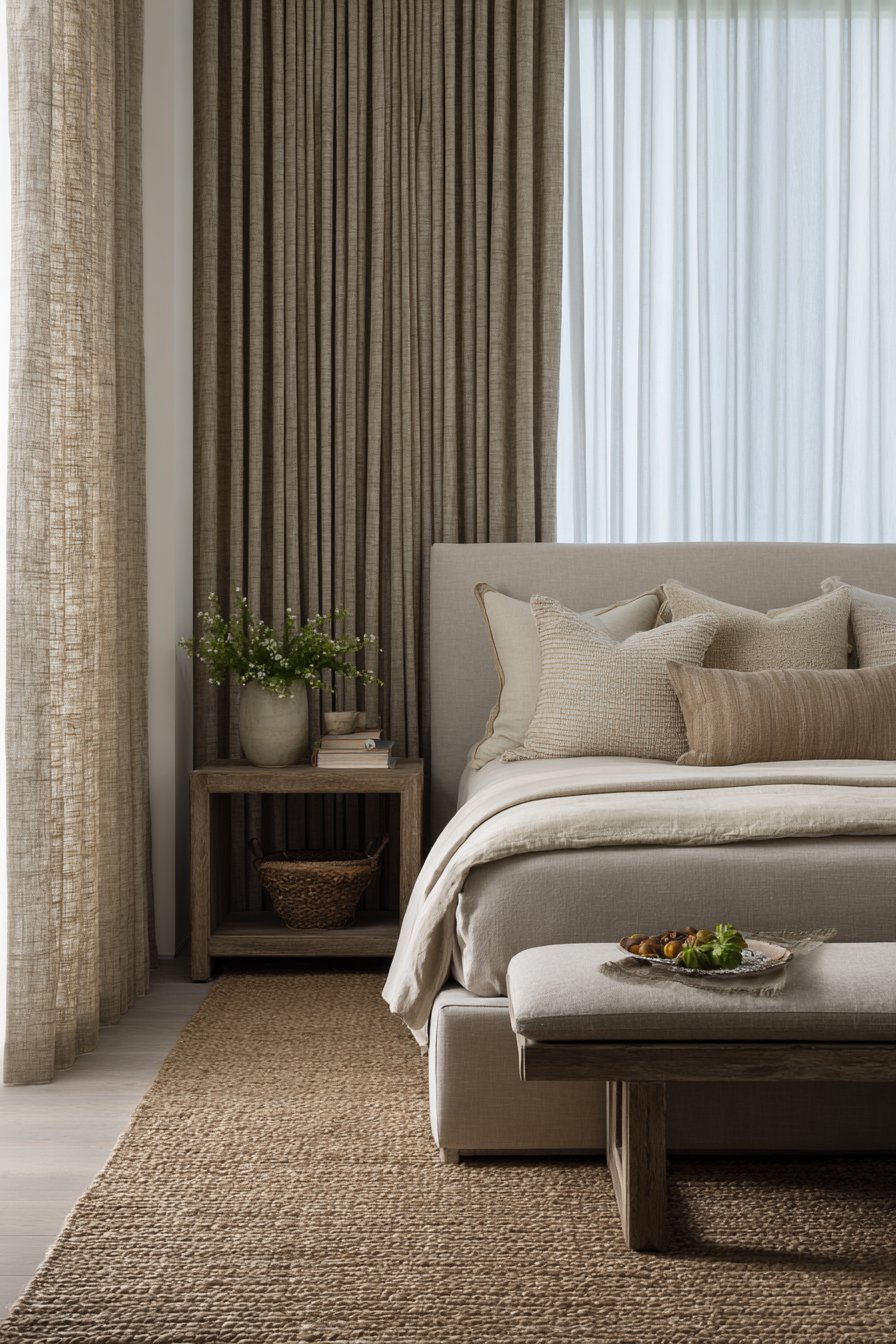 Transitional Style Family-Friendly Master Suite