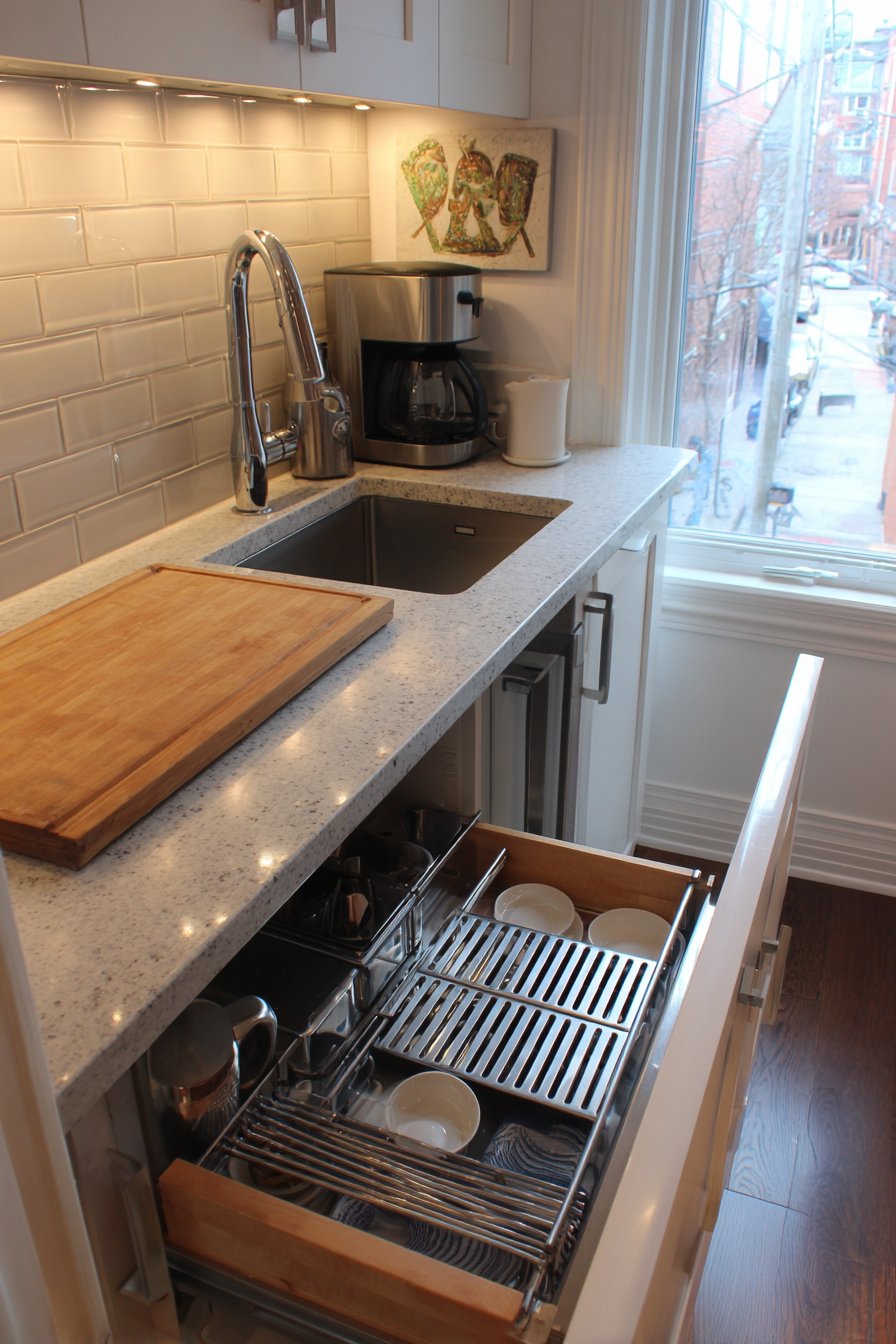 Space-Maximizing Galley Kitchen Solutions