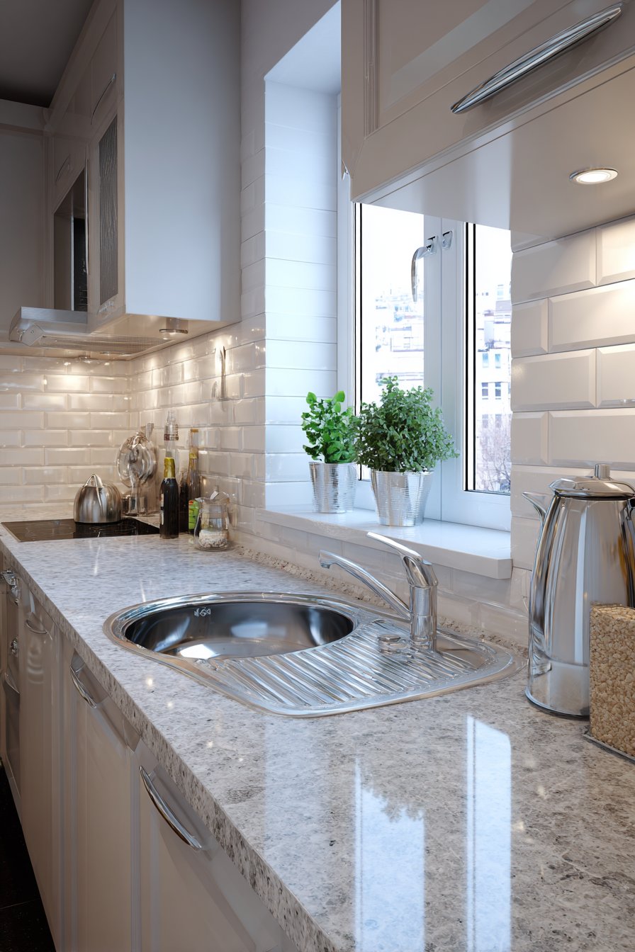 Space-Maximizing Galley Kitchen Solutions