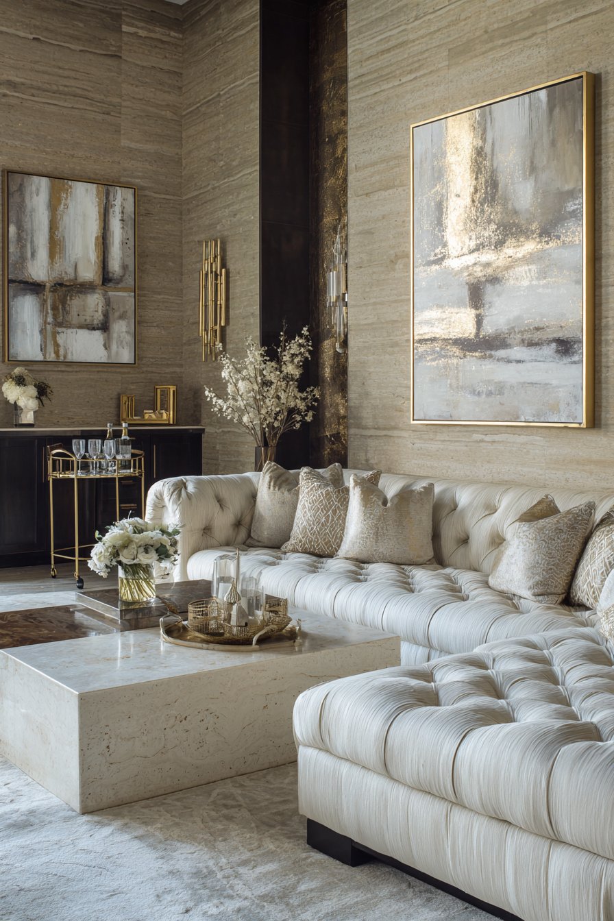 Monochromatic Luxury: The Ivory and Cream Sanctuary