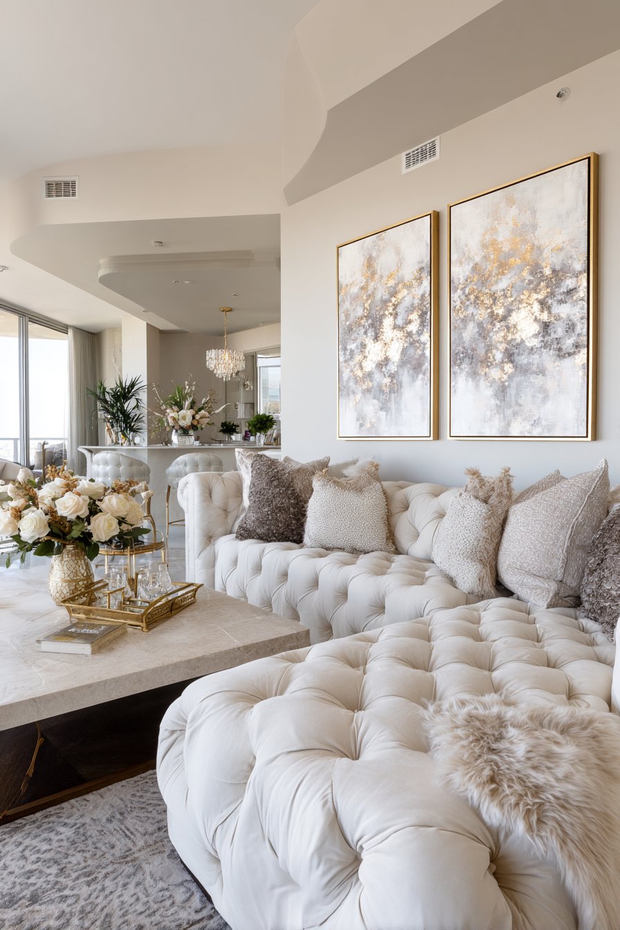  Monochromatic Luxury: The Ivory and Cream Sanctuary