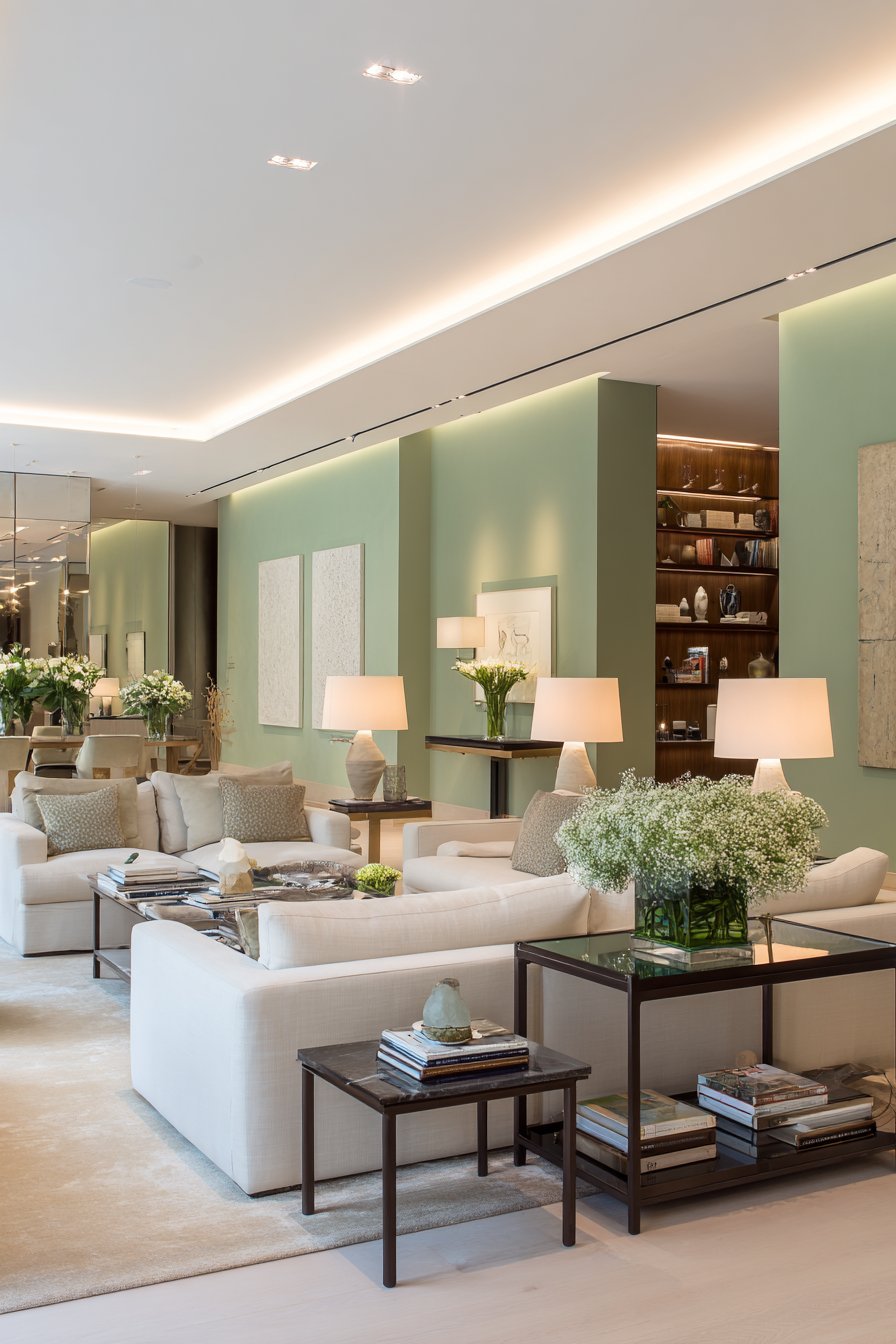 Contemporary Modular Flexibility with Sage Green Serenity