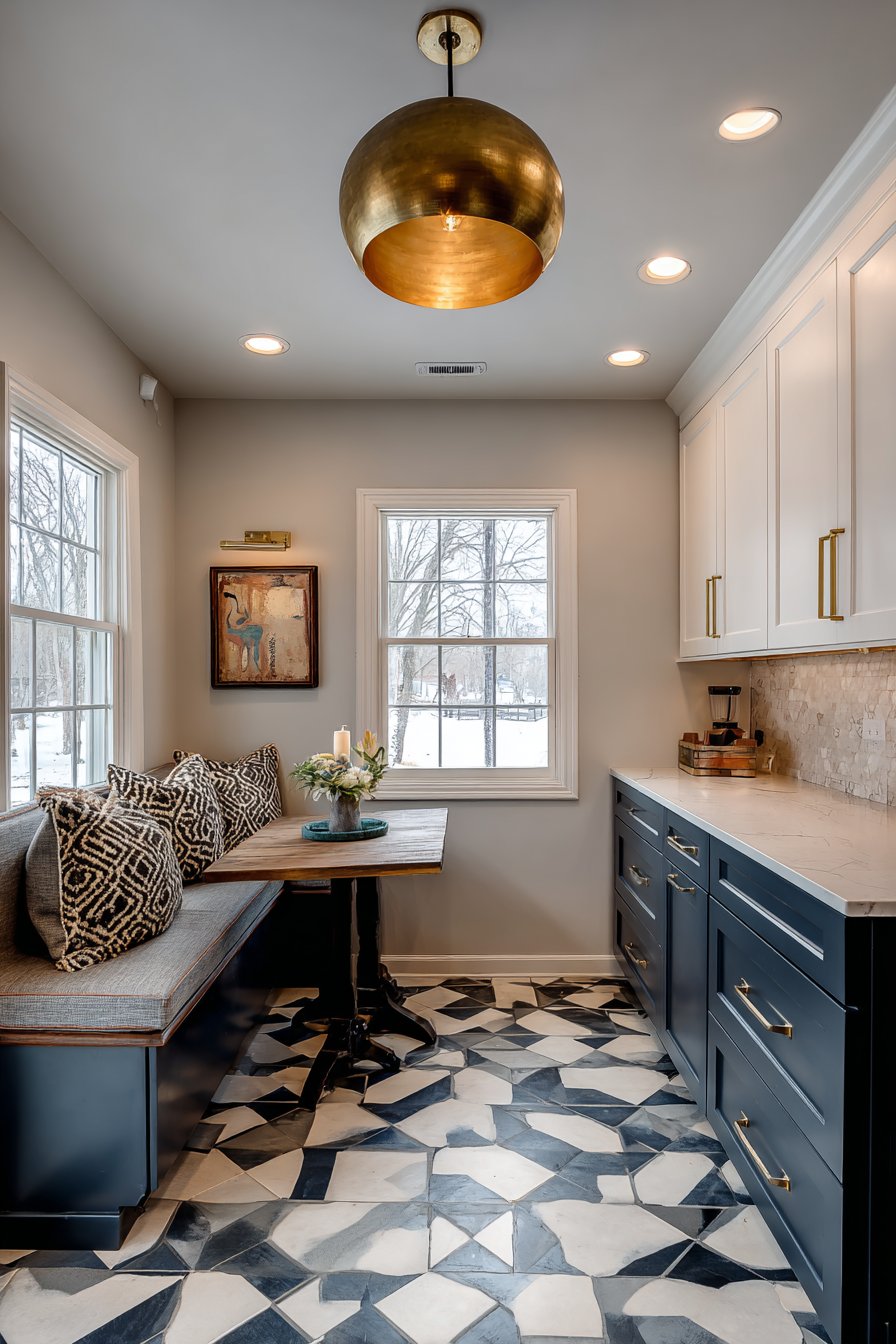 Contemporary Two-Tone Kitchen with Sophisticated Style