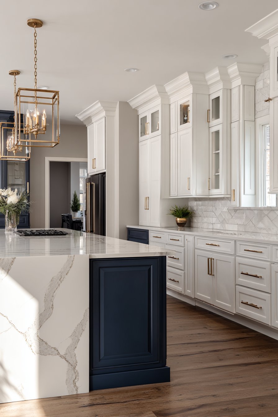 Contemporary Two-Tone Kitchen with Sophisticated Style